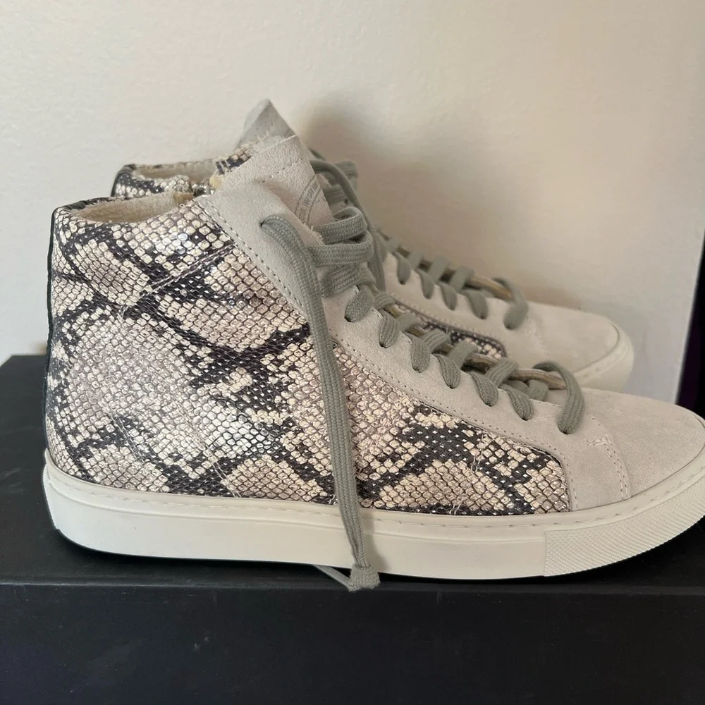 P448 high top size 7 EU37 silver star - Picture 1 of 9